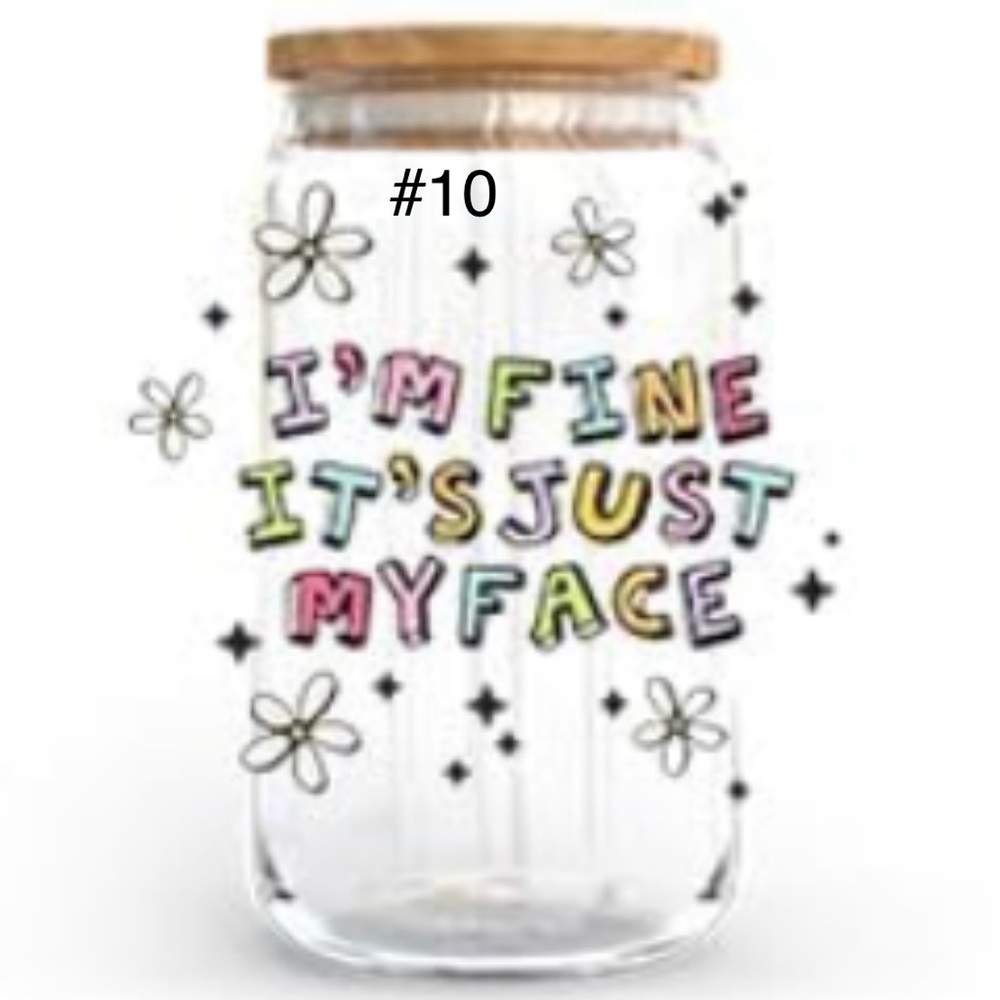 Buy now *16 ounce glass with bamboo lid and straw handcrafted - Picture 9 of 14